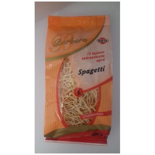 Barbara gluténmentes tészta spagetti 200g