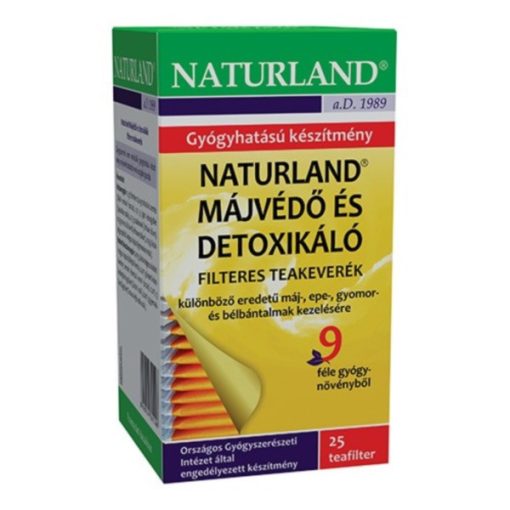 Naturland Májvédő és detoxikáló tea filteres 25x1.5g 37.5g