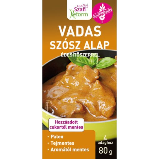 Szafi Reform Vadas szósz alap édesítőszerrel 80g