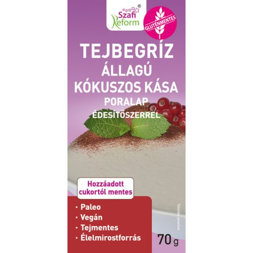 Szafi Reform tejbegríz ízű kókuszos poralap 250g