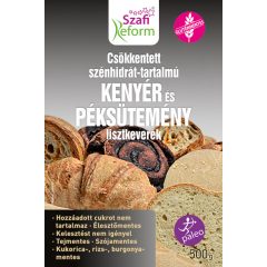   Szafi reform csökk.szénhidrát tartalmú kenyér péksütemé 500g