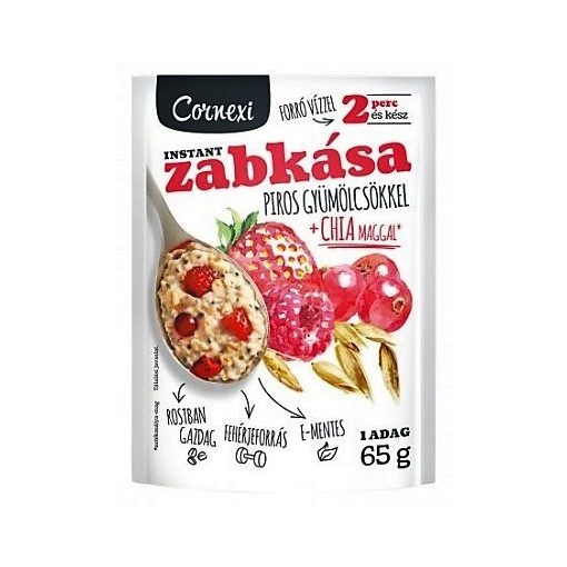 Cornexi zabkása piros gyümölcs-chia mag 65g