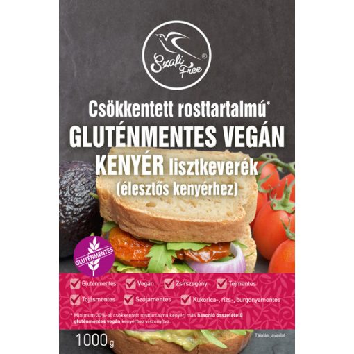 Szafi Free Csökkentett rosttartalmú kenyérliszt Vegán Gluténmentes 1000g