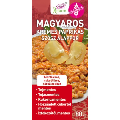 Szafi Reform Magyaros krémes paprikás szósz alappor 80g