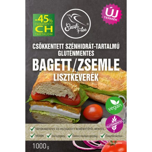 Szafi free csökk.szénh.tart.Bagett/Zsemle lisztkeverék Gluténmentes 1kg 1000g