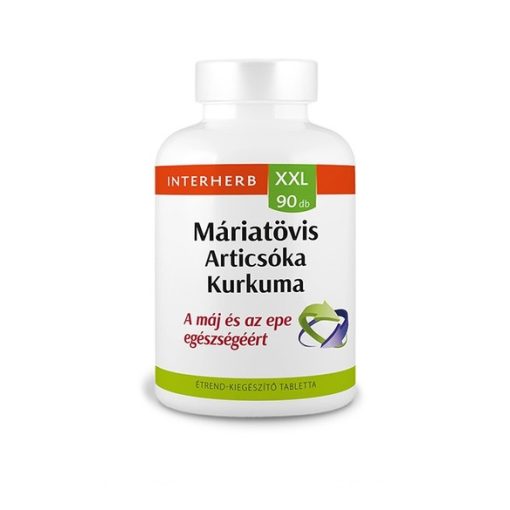 Interherb XXL Máriatövis Articsóka Kurkuma tabletta 90x