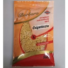 Barbara gluténmentes tészta csiga 200g